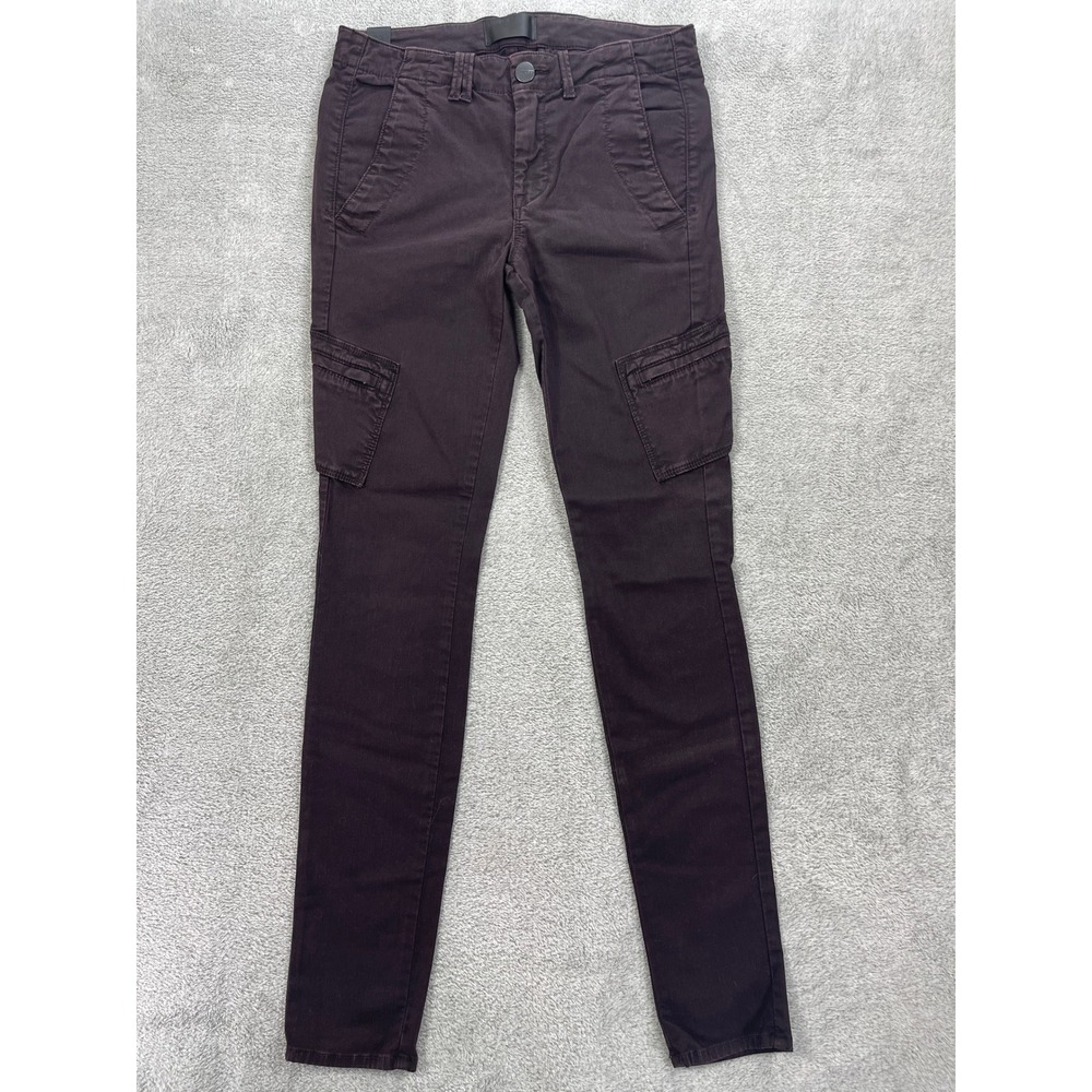 Vince Pants Women 25 Mulberry Skinny Cargo Mid Rise Stretch Utility V069821105